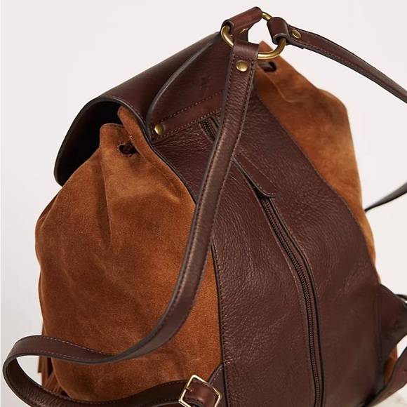 Frye Clara Suede Fringe Backpack bag. Super Rare ✨ - Picture 4 of 9